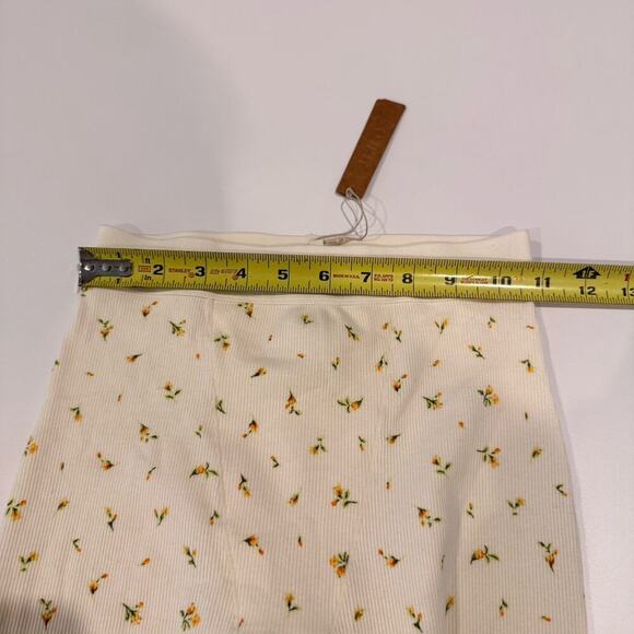 Skims Rib Leggings Size XXS Marigold Rosebud Print Pants Pajamas NEW NWT - Picture 12 of 14